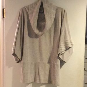 Cowl neck, kimono styled sleeves sweater
